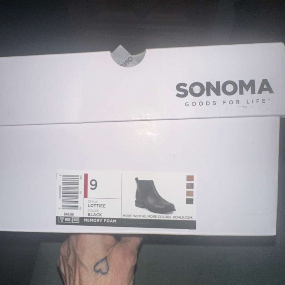Sonoma Black Ankle Boots Sleek Design